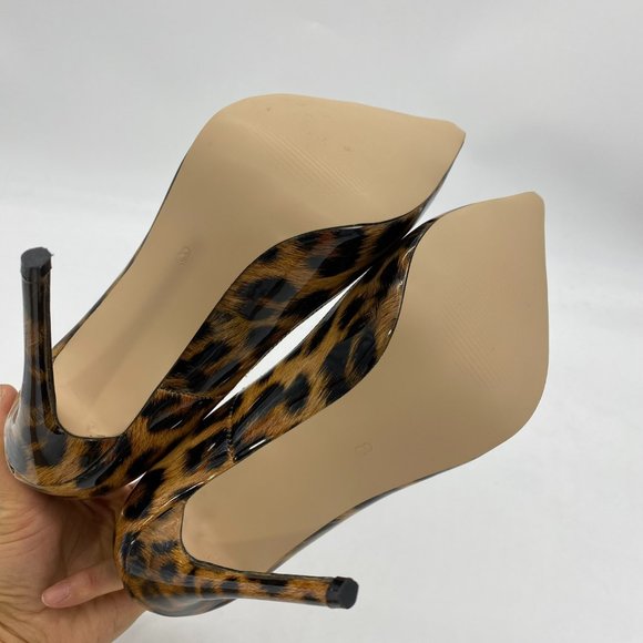 Leopard Print Stiletto Heels - Picture 8 of 9